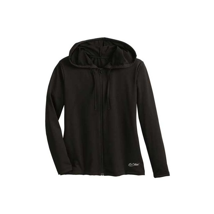 Hooded Long Sleeve Aqua Shirt