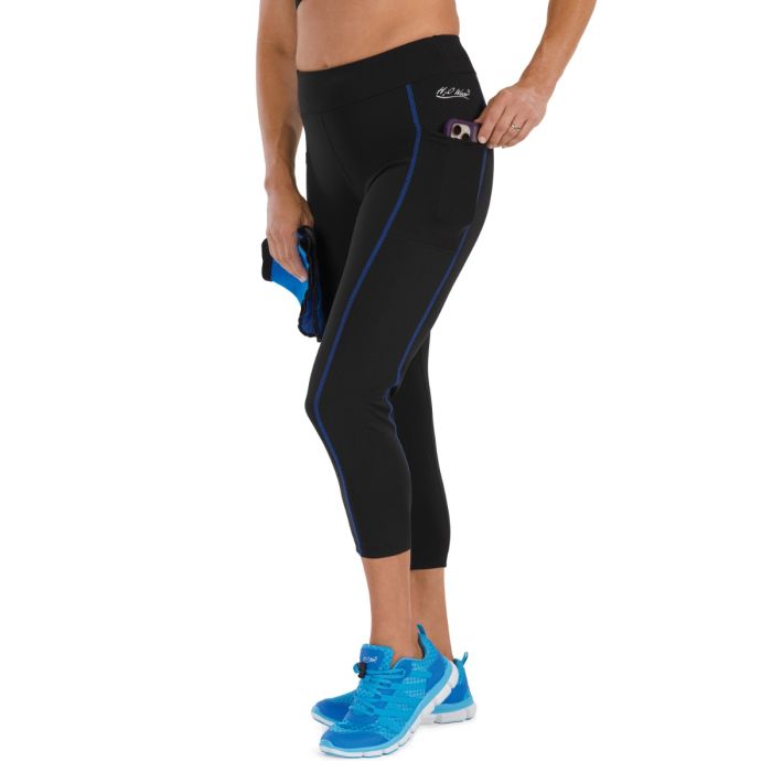 Maui Capri Length Aqua Tights