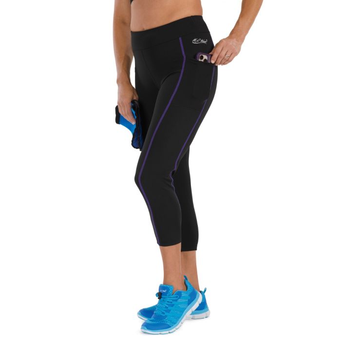 Maui Capri Length Aqua Tights