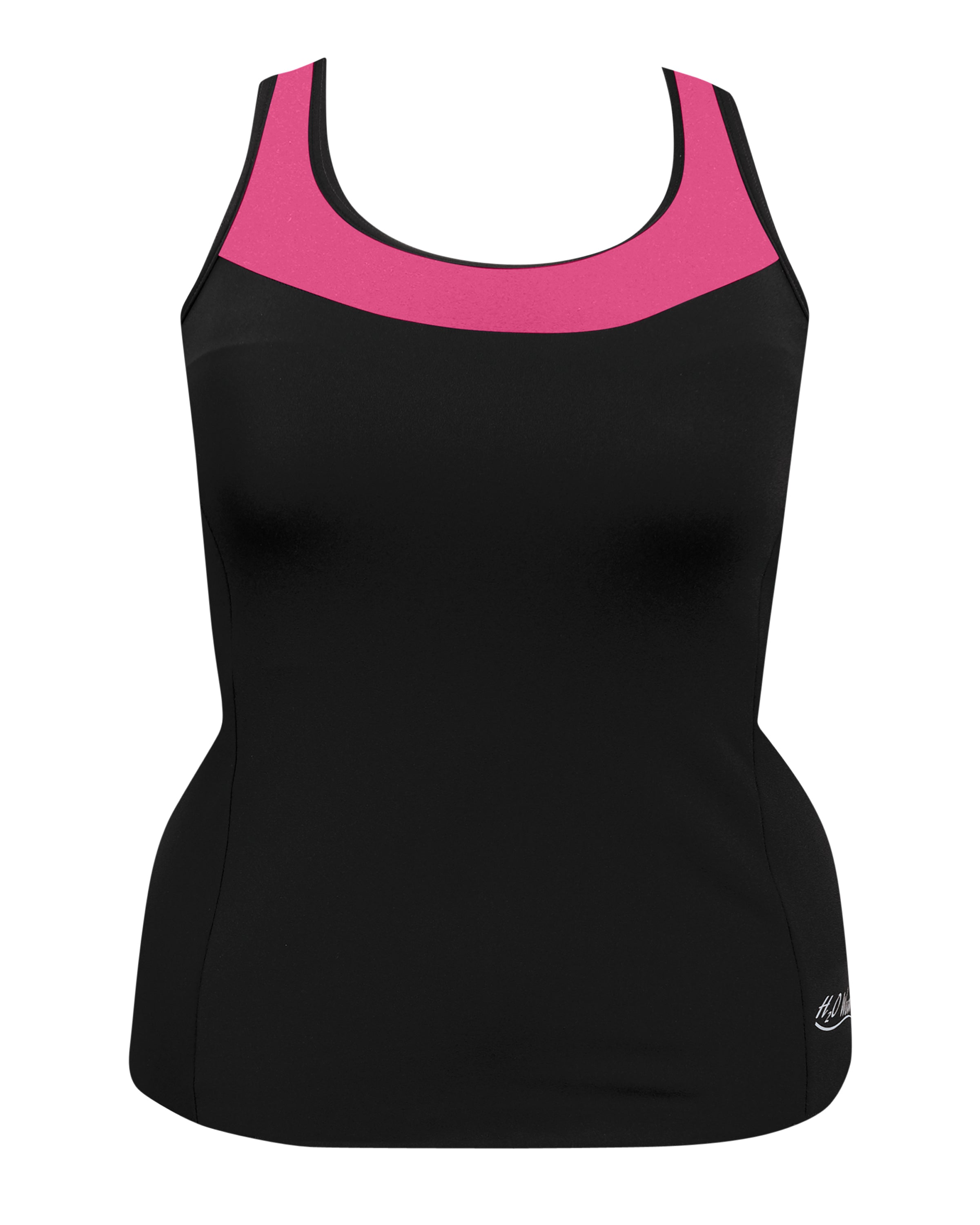 Workout Top with Accent Trim