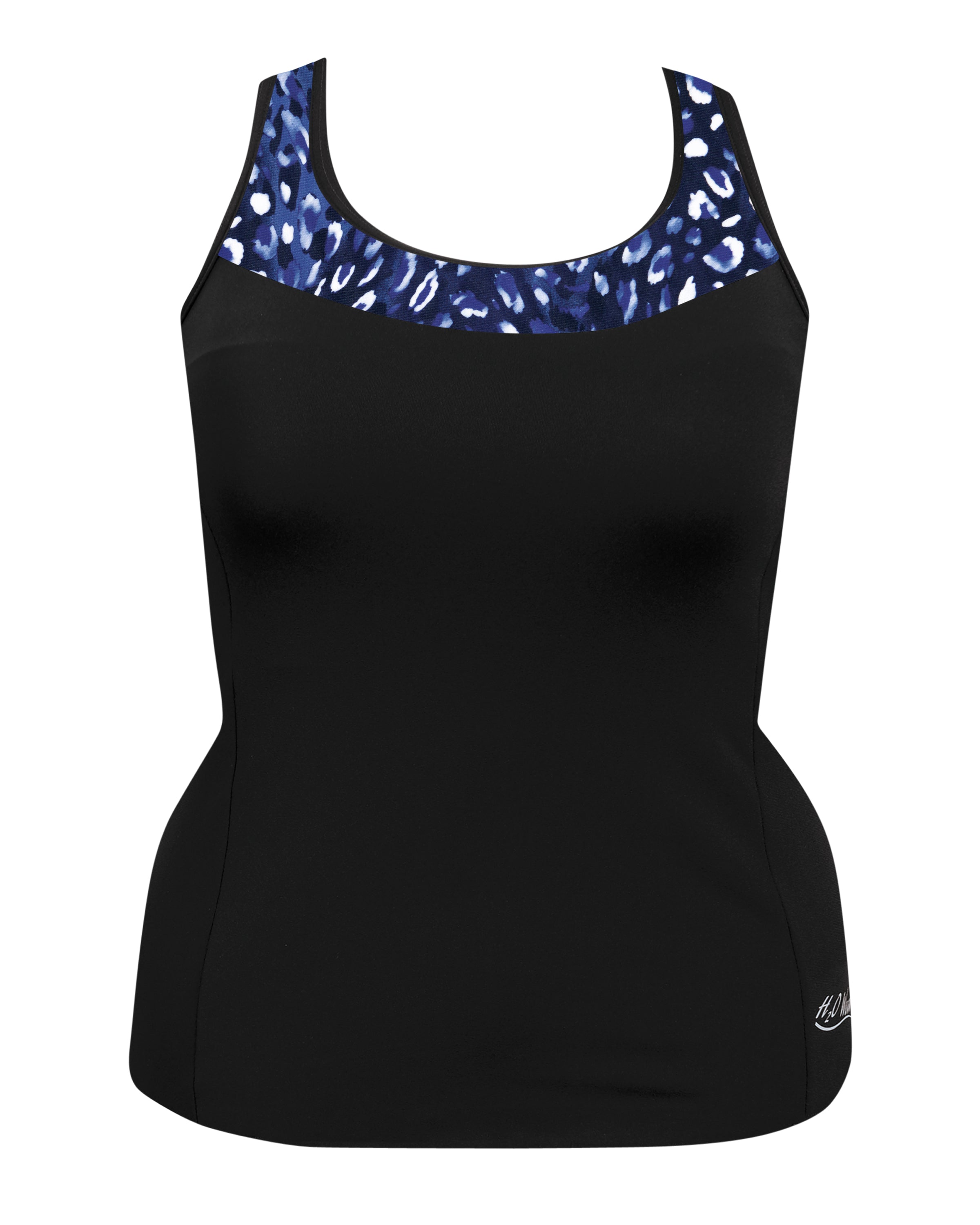 Workout Top with Accent Trim