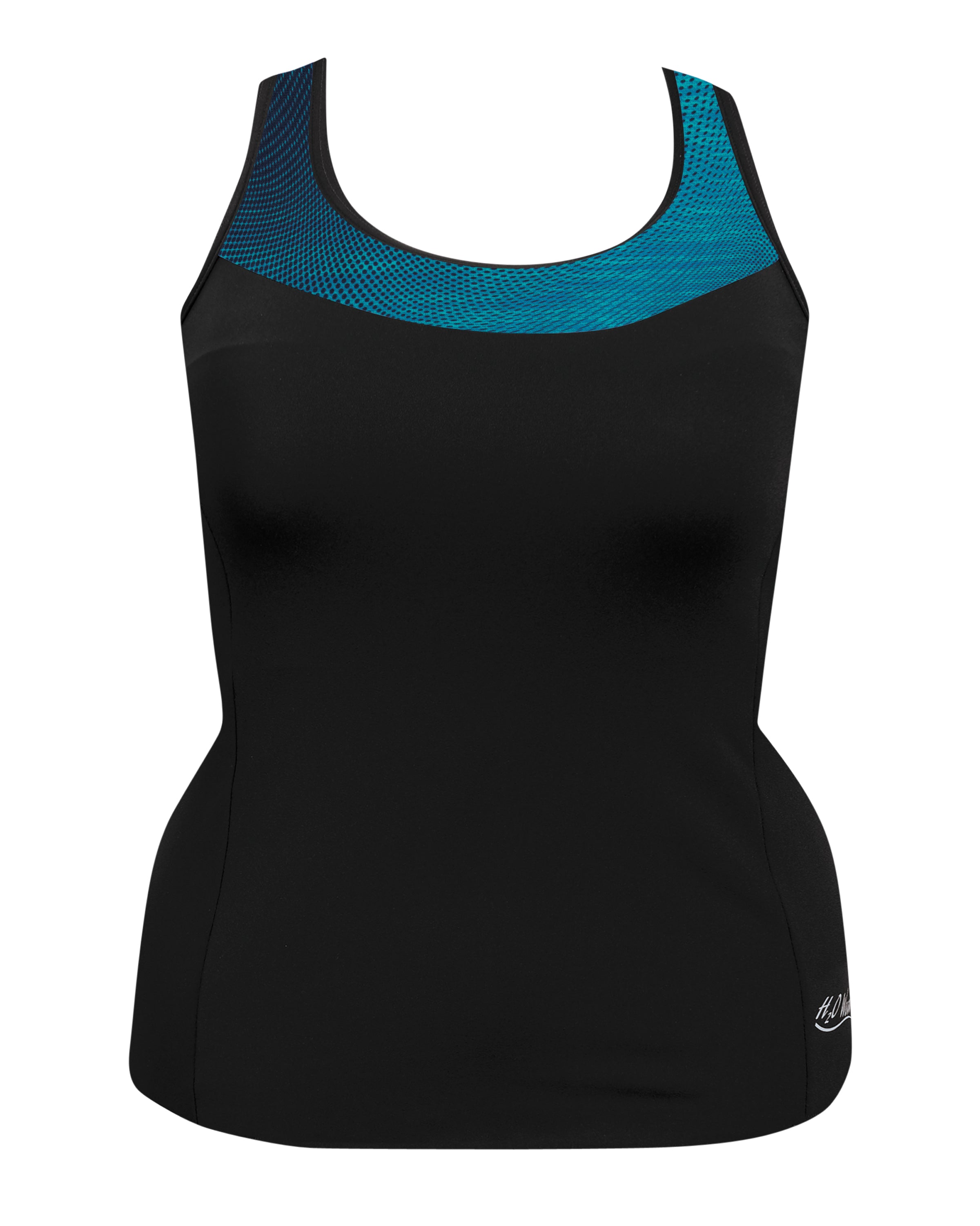 Workout Top with Accent Trim