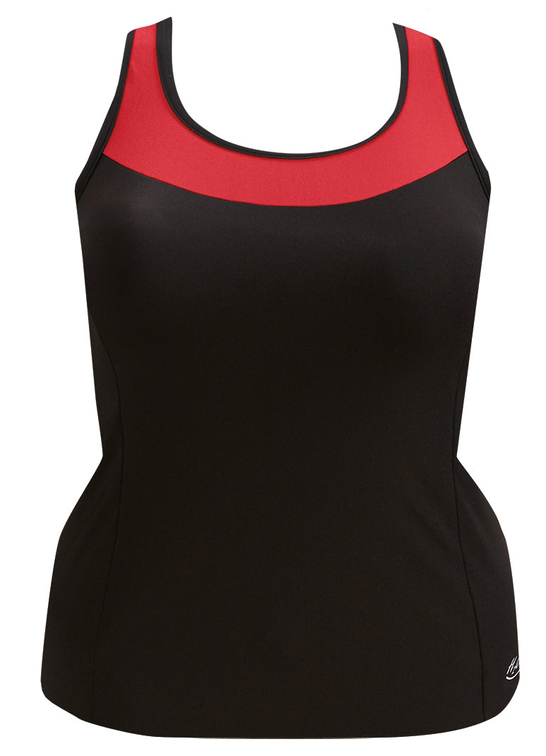 Workout Top with Accent Trim