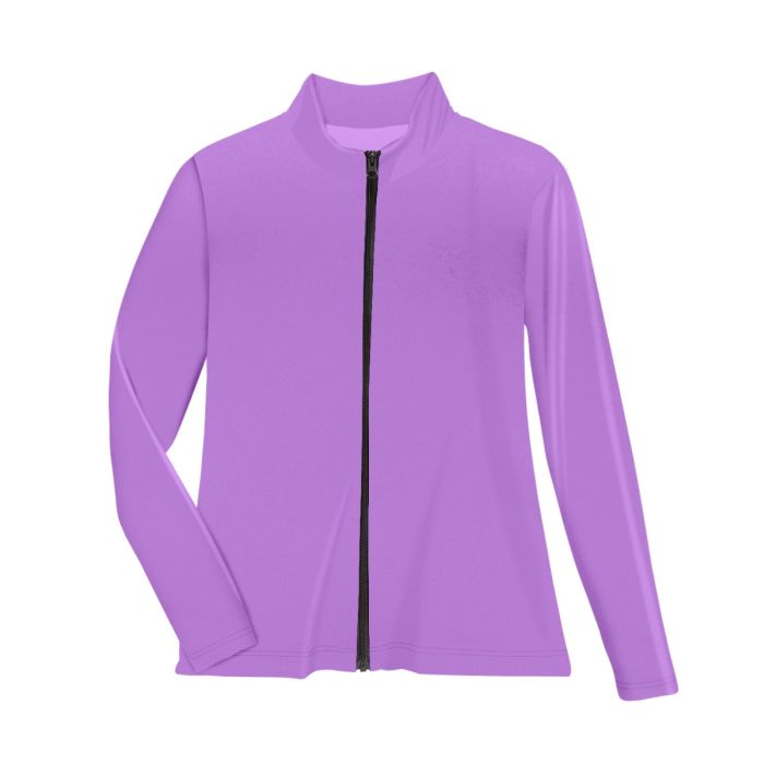 Zip-Front Collared Shirt