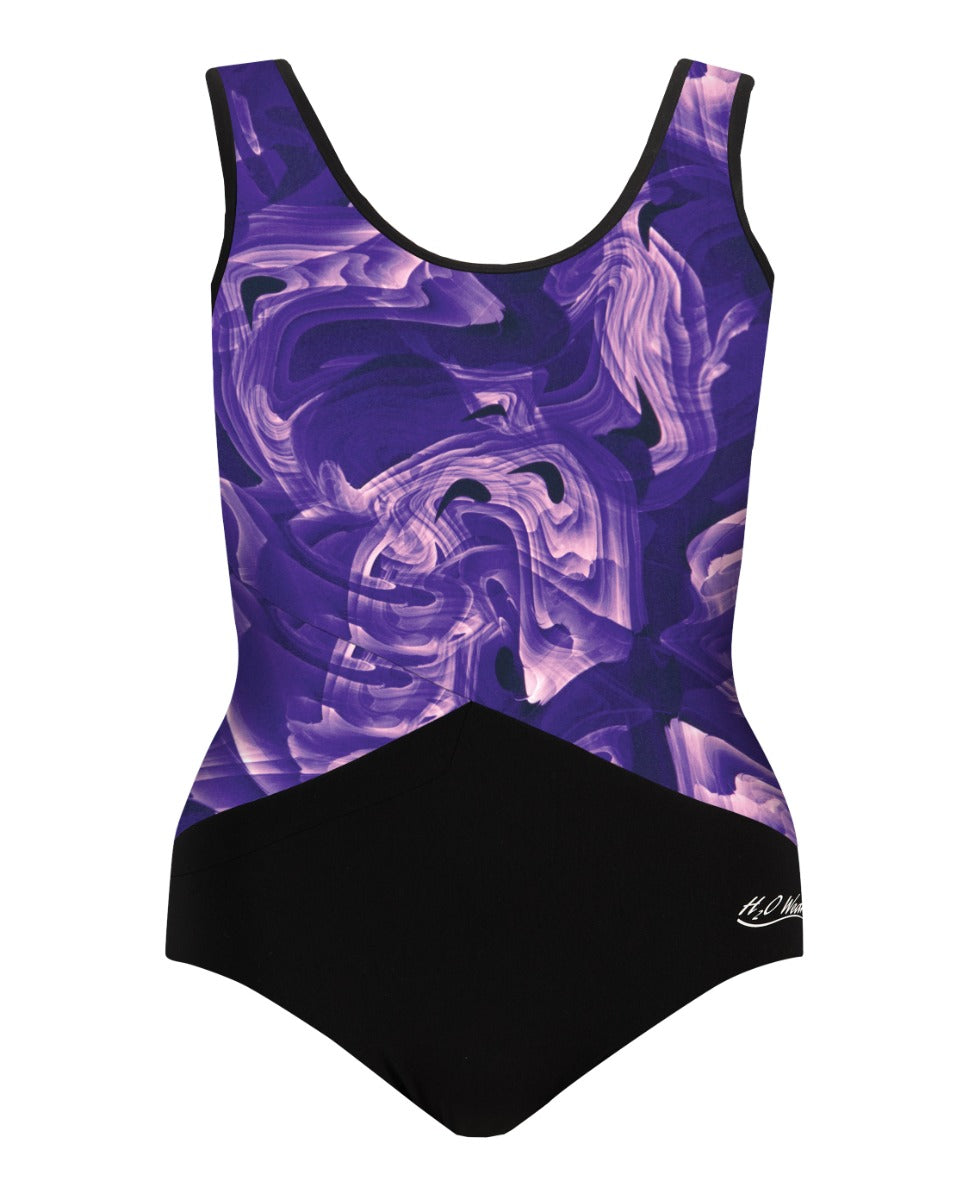 Front Accent Support Tank - Amethyst