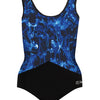 Front Accent Support Tank - Azure