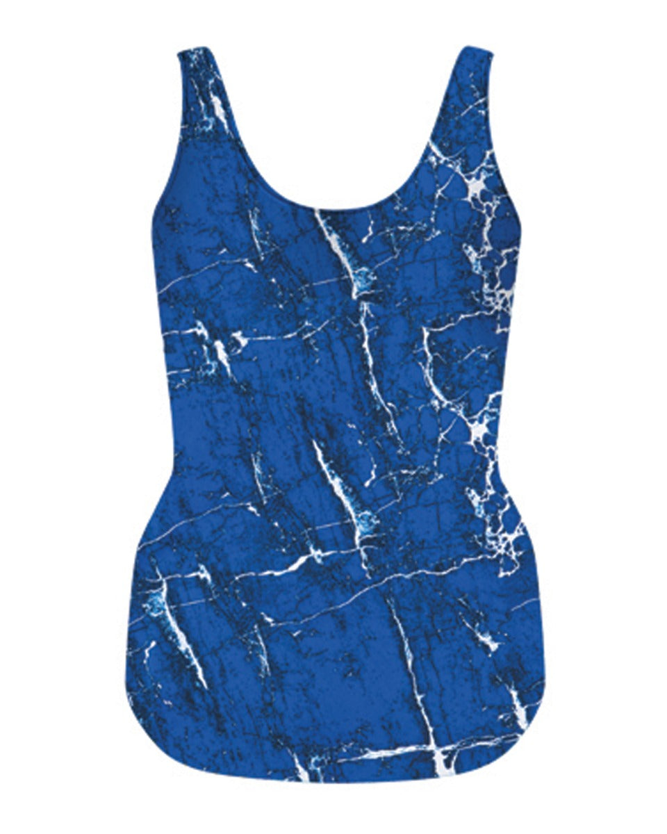 Scoop Back Tank w/ Modesty Panel - Storm