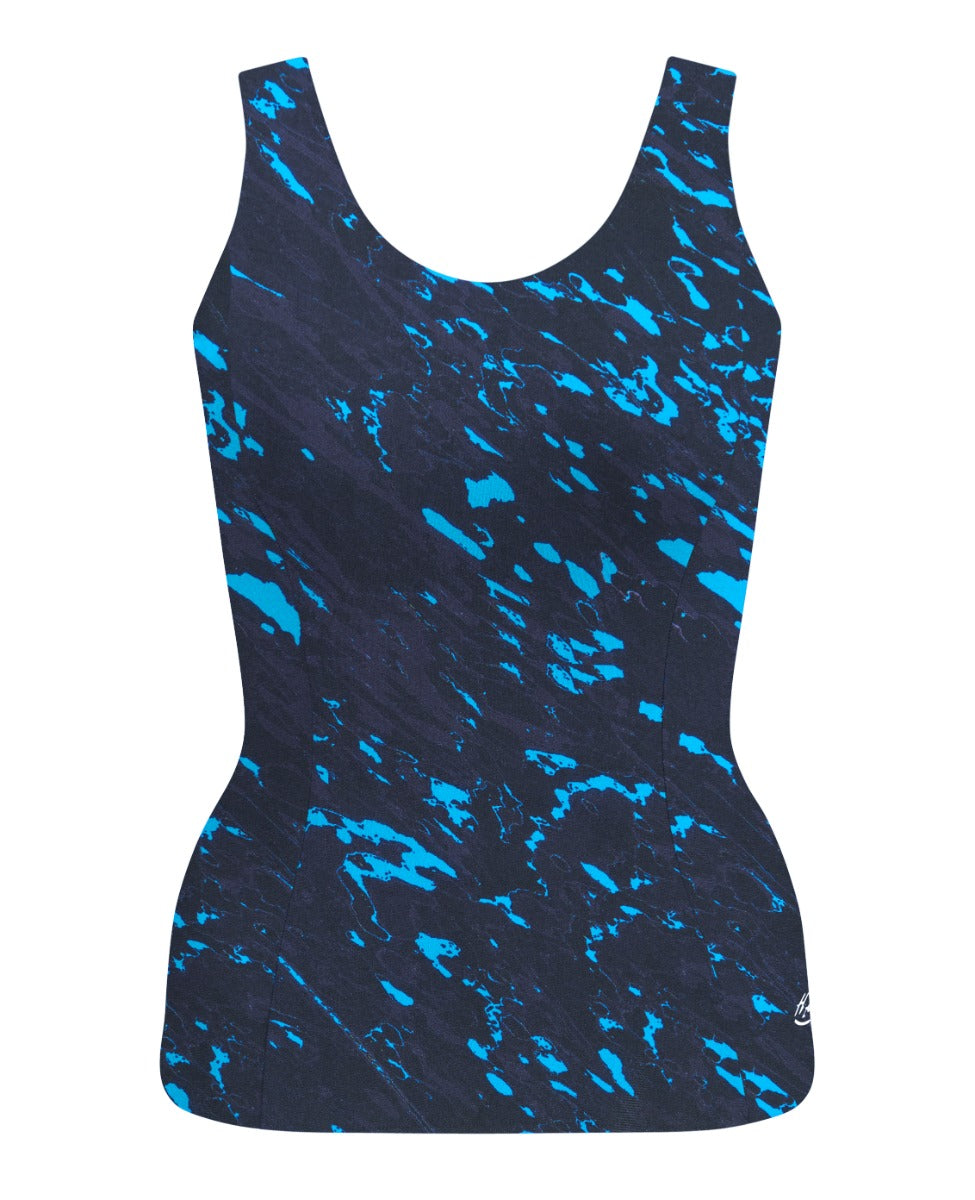 Princess Seam Top w/ Mastectomy Bra - Splash