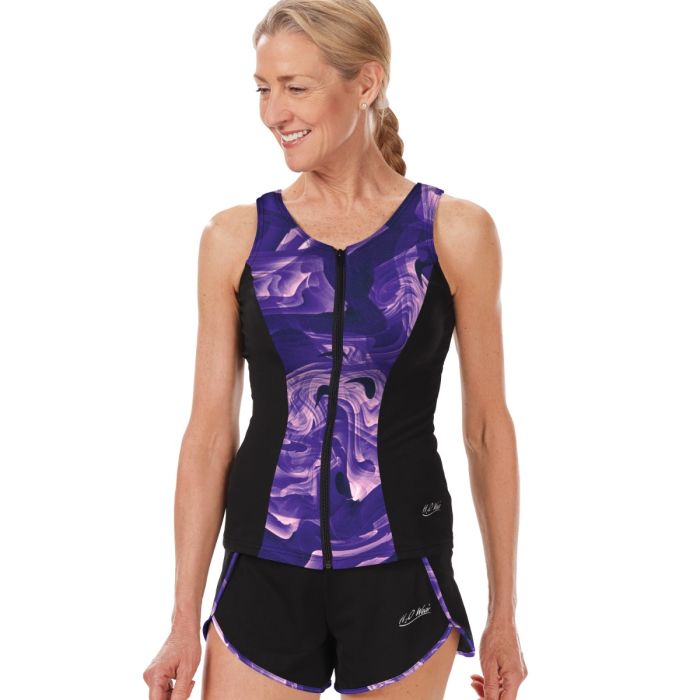 Princess Seam Zippered Top