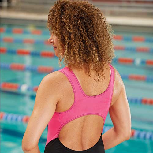 Side Accent Support Tank - Harness Back - Wisteria