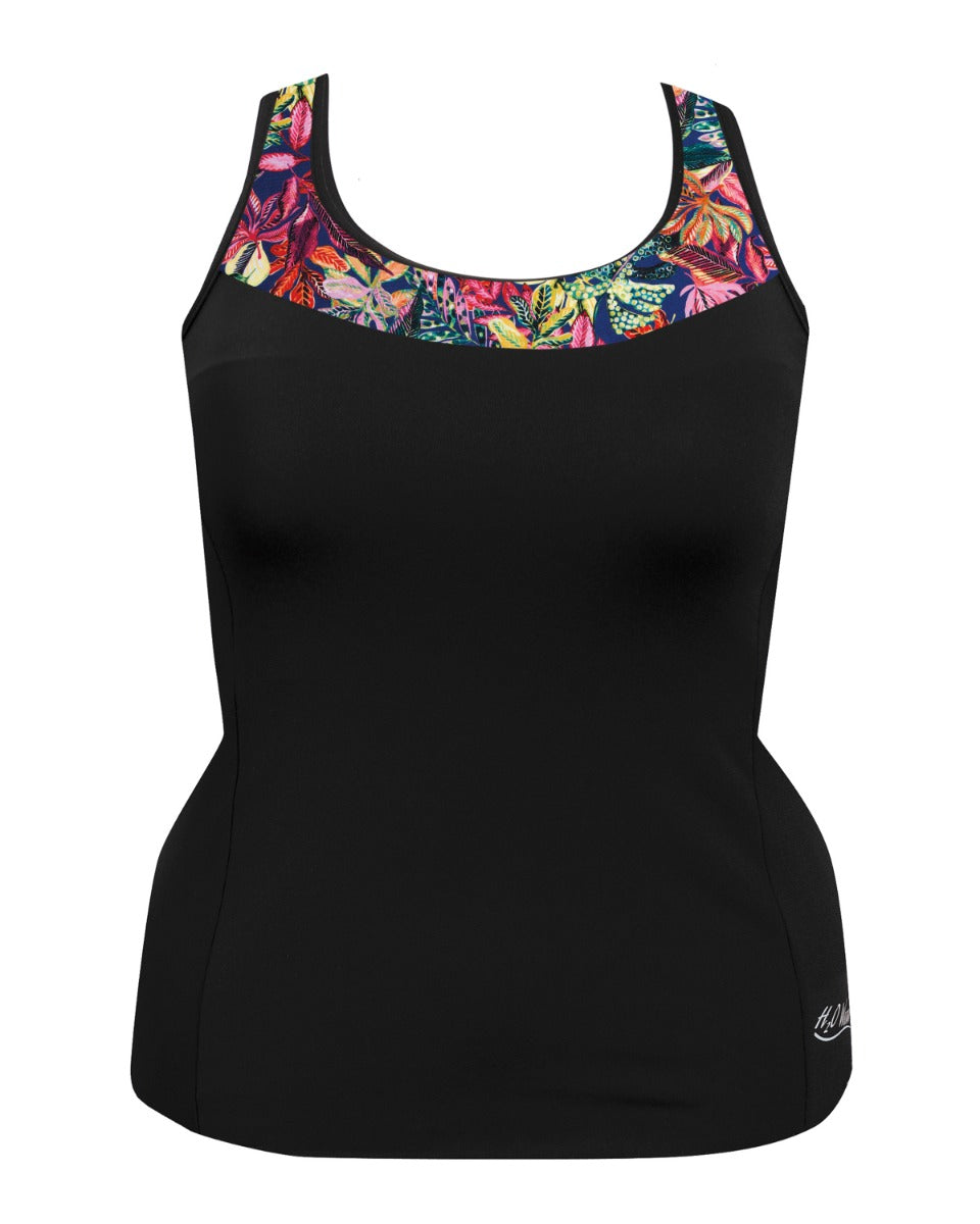 Workout Top w/ Accent Trim - Tropic